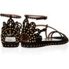 Alaïa Studded Suede Sandals in Brown (black) - Lyst