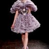 Alexander Mcqueen Fall 2012 Lavendar Multilayer Organza Mini Dress in Purple - Lyst