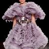 Alexander Mcqueen Fall 2012 Lavendar Multilayer Organza Mini Dress in Purple - Lyst
