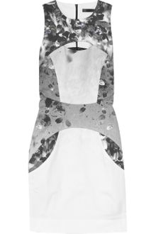 Aminaka Wilmont Printed Stretch-cotton Mini Dress - Lyst
