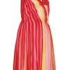 Bottega Veneta Plissé Silkchiffon Dress in Multicolor (multicolored) - Lyst