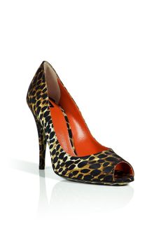 D&G Leopard Print Peep-toe Pumps - Lyst