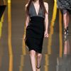 Elie Saab Fall 2012 DeepV Bodycon Dress in Gray (black) - Lyst