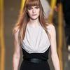 Elie Saab Fall 2012 Sleeveless DrapeFront Evening Gown in Black - Lyst