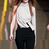 Elie Saab Fall 2012 HighWaisted Slim Leg Pants in Black (natural) - Lyst