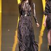Elie Saab Fall 2012 Sheer Inset Bronze Tree Branch Print Gown in Brown (black, brown) - Lyst