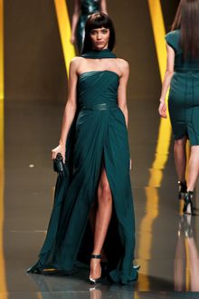 Elie Saab Fall 2012 Sleeveless Split-Front Evening Gown  - Lyst