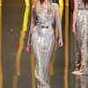 Elie Saab Fall 2012 Sheer Layered Paillette Embroidered Gown  in White - Lyst