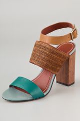 Elizabeth And James Clair Colorblock Sandals