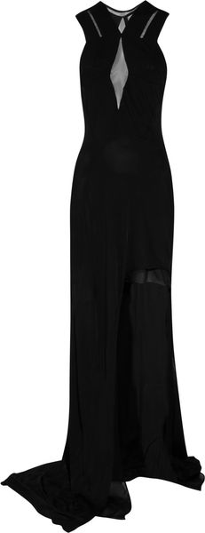 Julien Macdonald Suki Stretch-jersey and Mesh Gown - Lyst