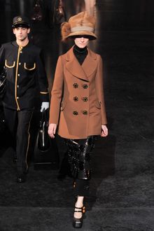Louis Vuitton Fall 2012 Kangaroo Leather Skirt adorned with Gold Buttons - Lyst