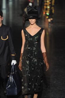 Louis Vuitton Fall 2012 Bead Embroidered Floral Appliqué Dress - Lyst
