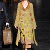 Louis Vuitton Fall 2012 Rainbow Reflective Fur Collar Tweed Coat  in Multicolor - Lyst