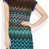 Missoni Carla Crochetknit Mini Dress in Multicolor (multicolored) - Lyst