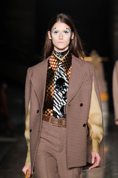 Miu Miu Fall 2012 Op Art Silk Tie in Black - Lyst