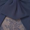 Reem Acra Lace Back Gown in Blue (navy) - Lyst