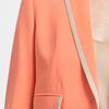 Robert Rodriguez Satin Trim Silk Jacket in Orange (coral) - Lyst