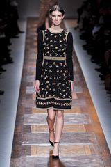 Valentino Fall 2012 Floral Printed Dirndl Dress