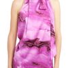 Vera Wang Asymmetrical Shoulder Drape Top in Purple (magenta) - Lyst