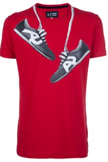 Armani Jeans Printed T-shirt - Lyst