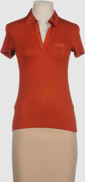 Guess Polo Shirt in Brown (rust) - Lyst