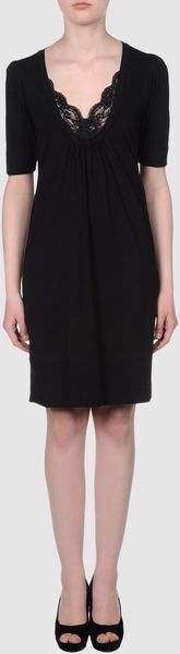 Love Moschino Short Dress in Gray (steel) - Lyst