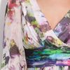 Maggy London Abstract Floral Print Silk Chiffon Dress in Multicolor (white/ multi) - Lyst