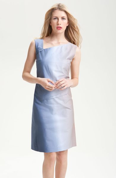Rachel Roy Ombré Asymmetrical Dress in Blue (indigo multi) - Lyst