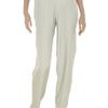 Stella Mccartney Abaca Silk Pants in Beige (gray) - Lyst