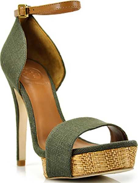 olive green heel sandals