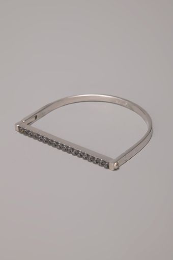  Thin Handcuff Bracelet - Silver 