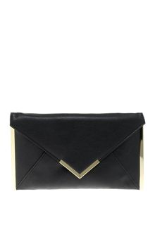 Asos Metal Bar Detail Envelope Clutch - Lyst
