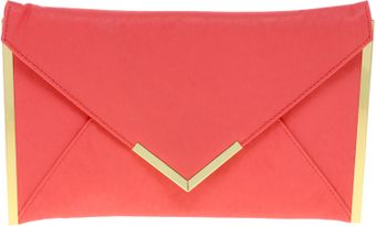 Asos Metal Bar Detail Envelope Clutch - Lyst