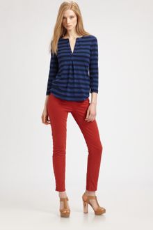Ella Moss Waldo Striped Henley - Lyst