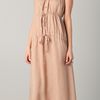 Obakki Briony Print Maxi Dress in Beige - Lyst