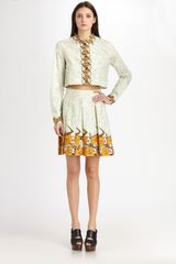 Proenza Schouler Cropped Printed Top