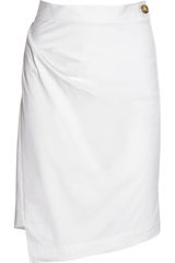 Vivienne Westwood Anglomania New Accident Folded Stretch-cotton Skirt