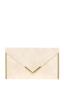 Asos Metal Bar Detail Envelope Clutch - Lyst