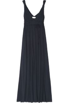 Chinti And Parker Twisted-shoulder Bamboo-jersey Maxi Dress - Lyst