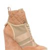 Chloé 80mm Canvas & Suede Laced Wedges in Beige - Lyst