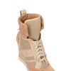 Chloé 80mm Canvas & Suede Laced Wedges in Beige - Lyst