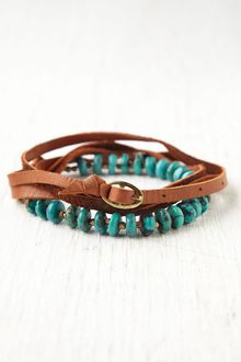 Free People San Pedro Turquoise Wrap Bracelet - Lyst