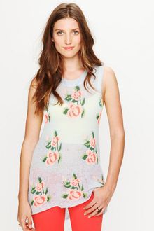 Free People Blossoms Squared Sweater Tunic - Lyst
