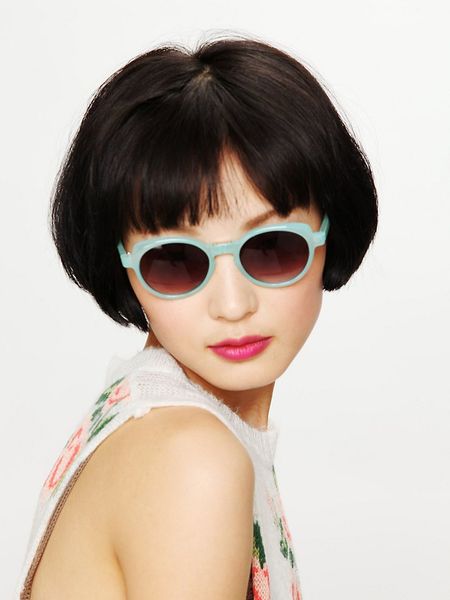 Free People Pastel Fold Away Sunglasses in Blue (pale blue) - Lyst