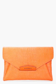 Givenchy Orange Antigonia Envelope Clutch - Lyst