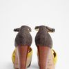 See By Chloé Platform Tbar Sandal in Yellow (multicoloured) - Lyst