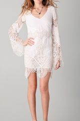 Sheri Bodell Lace Inset Shift Dress
