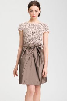 Suzi Chin For Maggy Boutique Lace & Taffeta Dress - Lyst