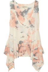Textile Elizabeth And James Zuma Tie-Dye Cotton-Blend Jersey Tank
