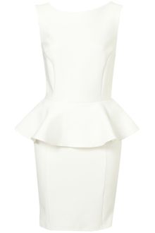 Topshop Peplum Scuba Pencil Dress - Lyst